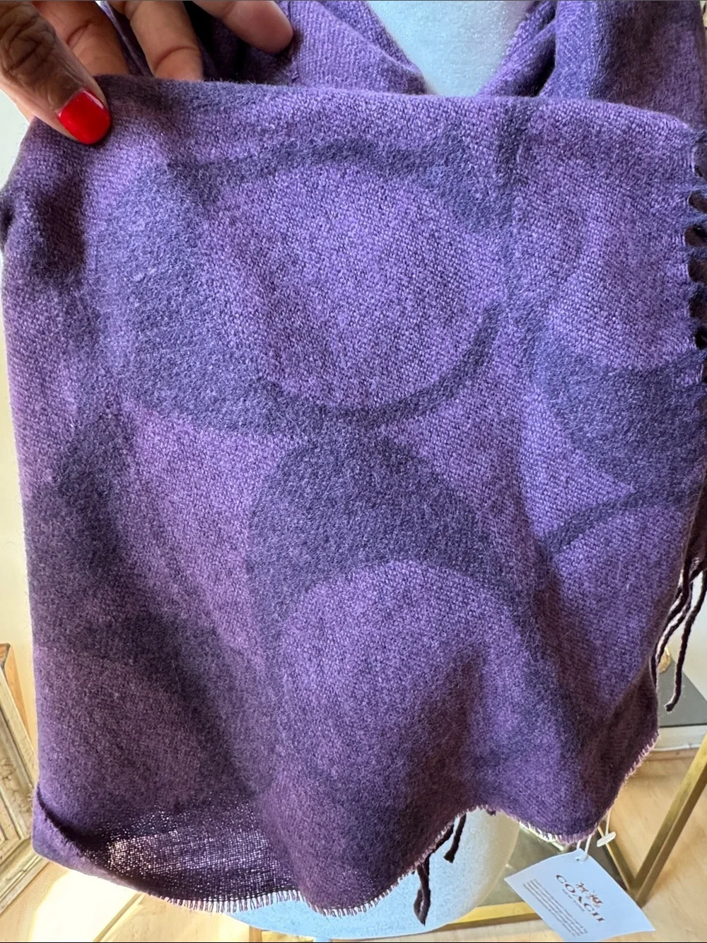 Coach signature scarf